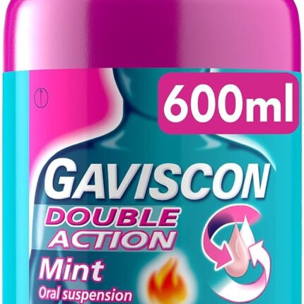 Gaviscon Double Action Liquid Heartburn Indigestion Mint 600ml