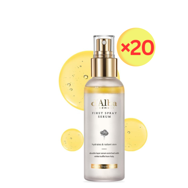 d'alba Italian White Truffle First Spray Serum, Vegan Skincare, Hydrating Facial Mist for Dry and Sensitive Skin, Glow Mist, Surfactant Free, Multifunctional Spray, Korean Skincare (100ml)