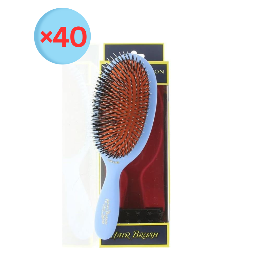 Mason Pearson BN1 Large Popular Boar Bristle Nylon Tufts Hair Brush - Blue