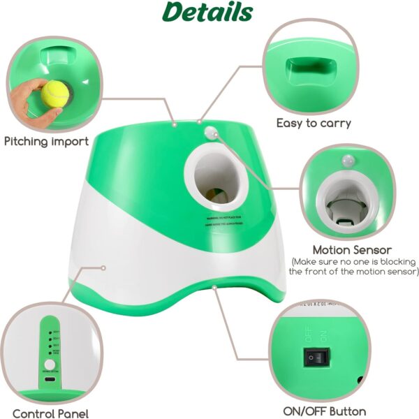 Dog Automatic Ball Launcher Convenient Pet Ball Thrower Interactive Game UK