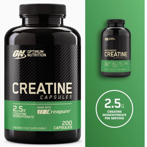 Optimum Nutrition Creatine Monohydrate (200 Capsules)